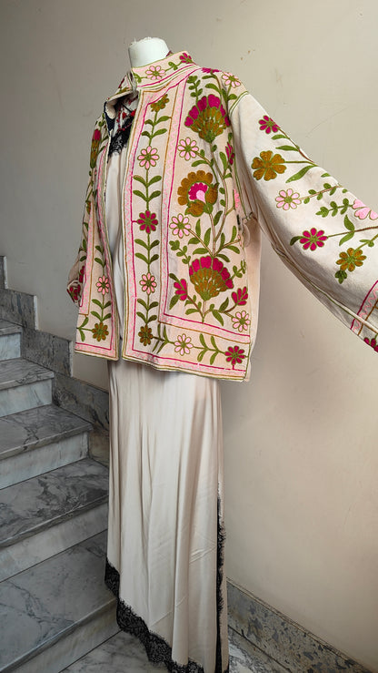 Giacca Boho con Tasche Laterali