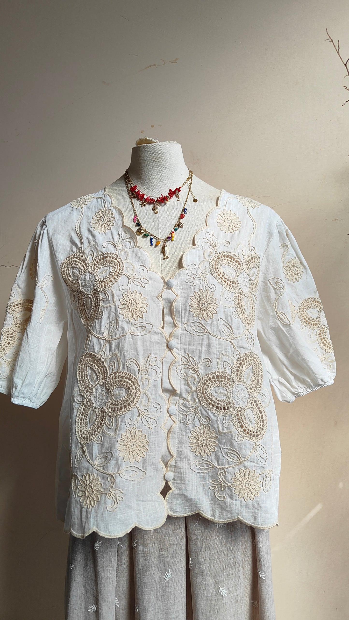 Blusa Ricamo Fleur