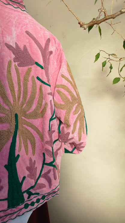 Giacca Boho con Tasche Laterali