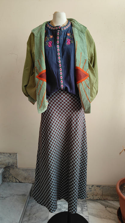 Giacca Boho con Tasche Laterali