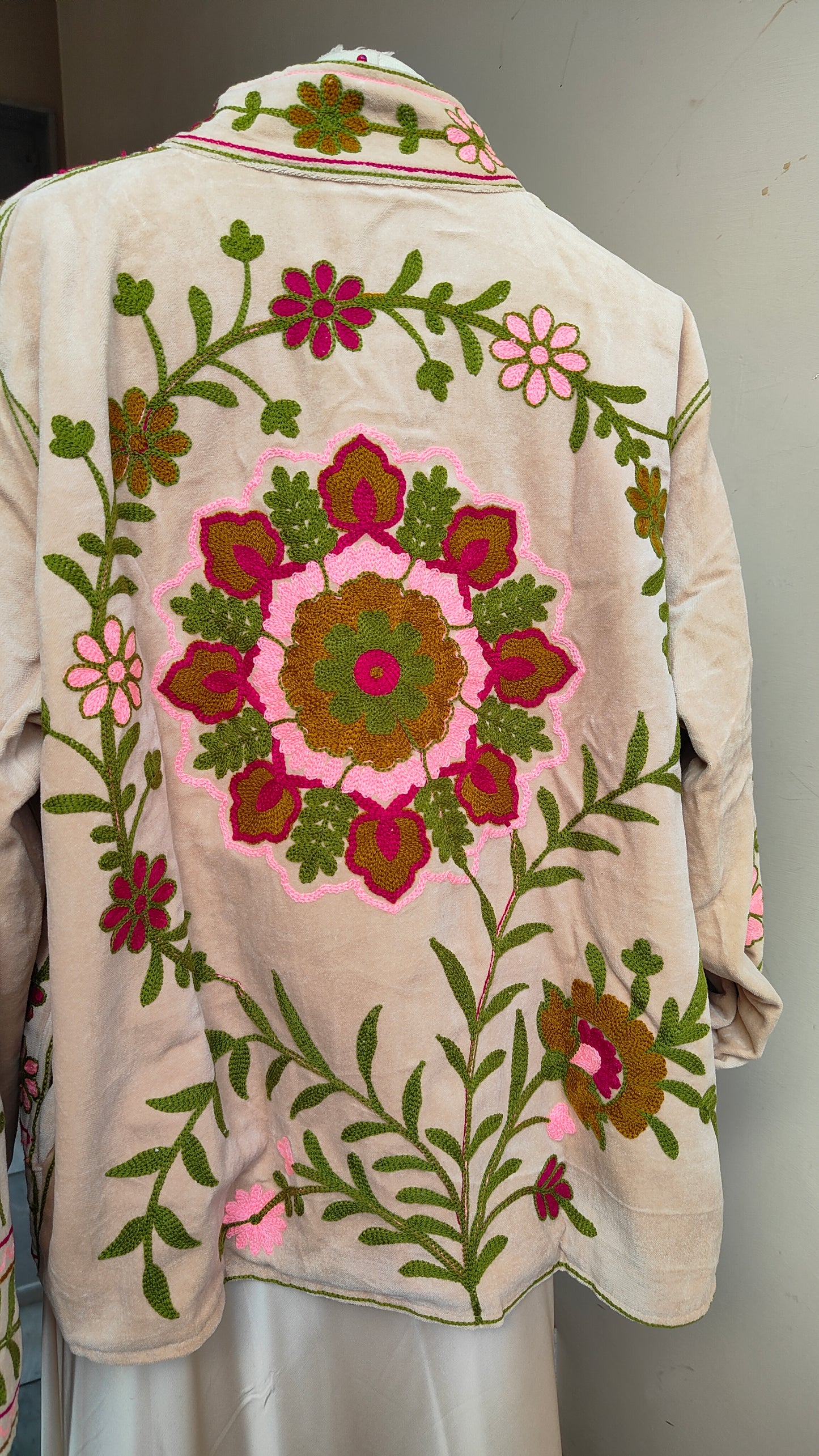 Giacca Boho con Tasche Laterali