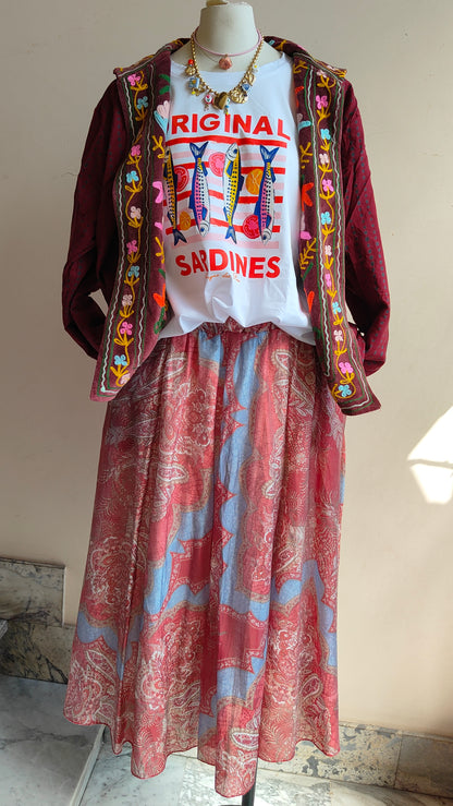 Giacca Boho con Tasche Laterali