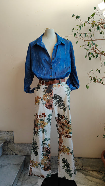 Camicia jeans punti luce