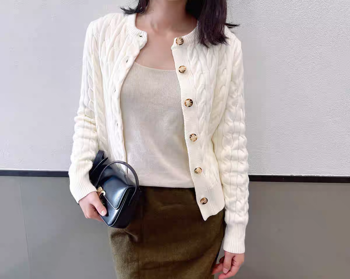 Cardigan treccia