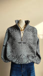 Cardigan Paisley Zip
