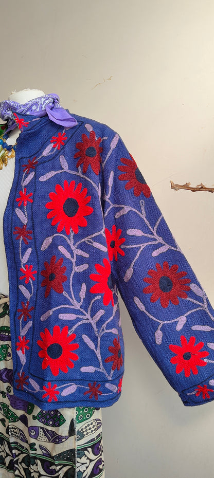 Giacca Boho tasche Canapa