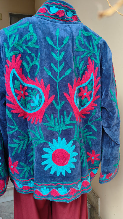 Giacca Boho con Tasche Laterali