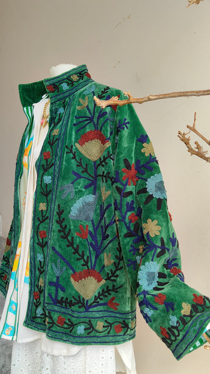 Giacca Boho con Tasche Laterali