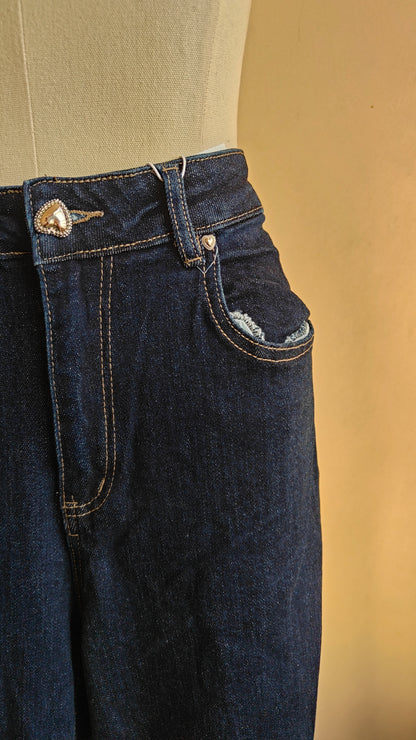 JEANS CUORE TARTAN