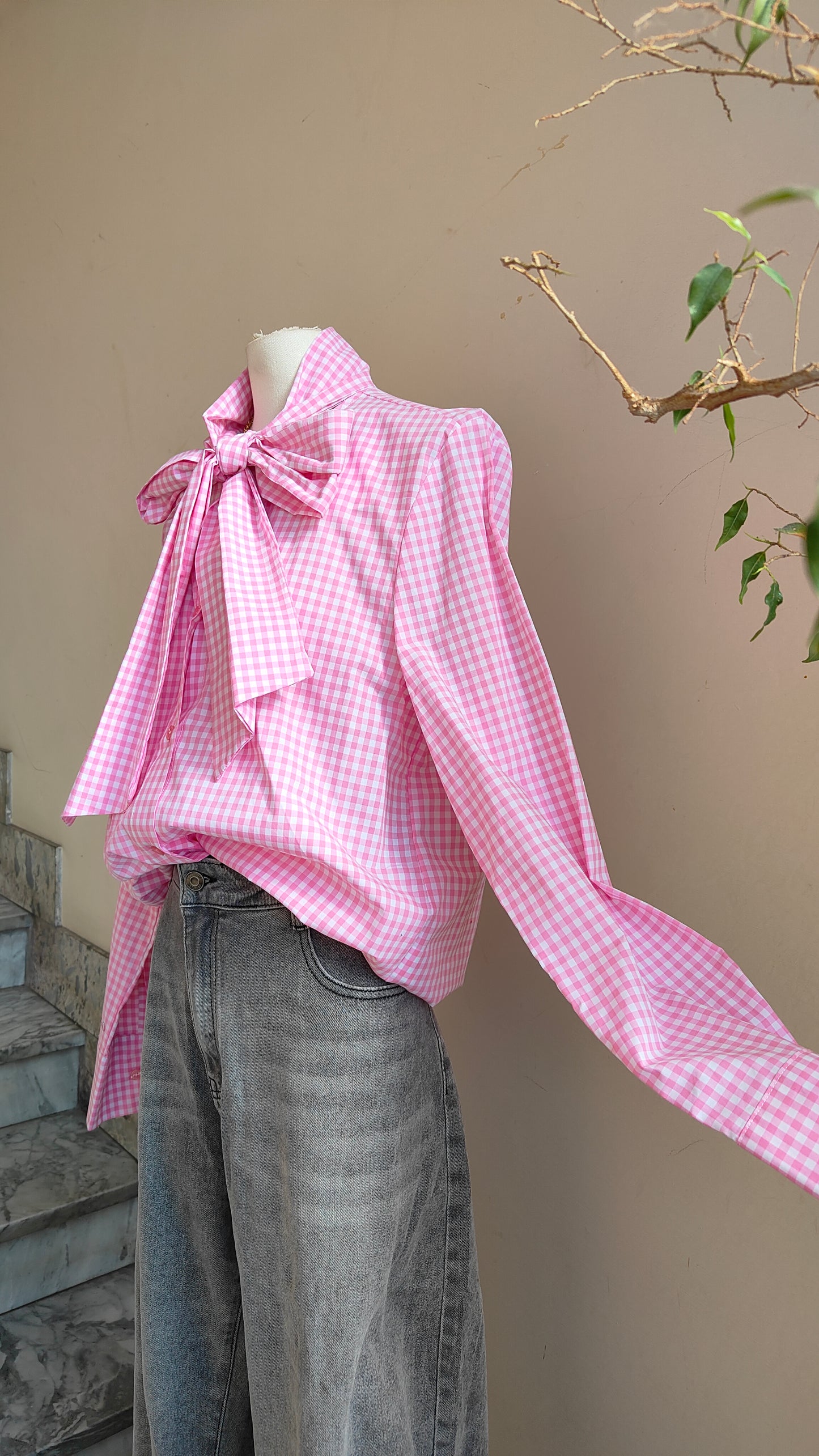 Camicia Fiocco Vichy