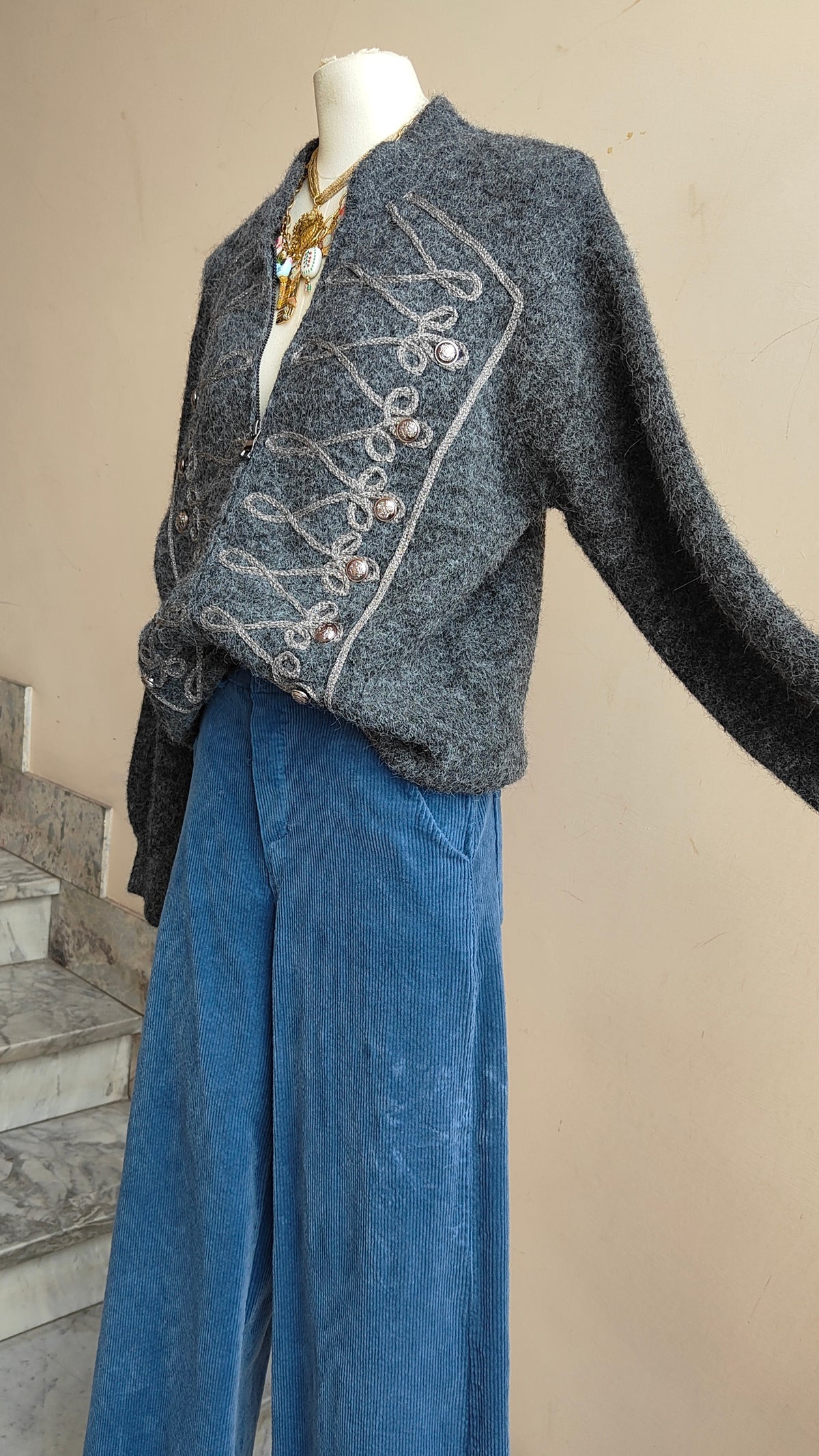 Cardigan Militaire