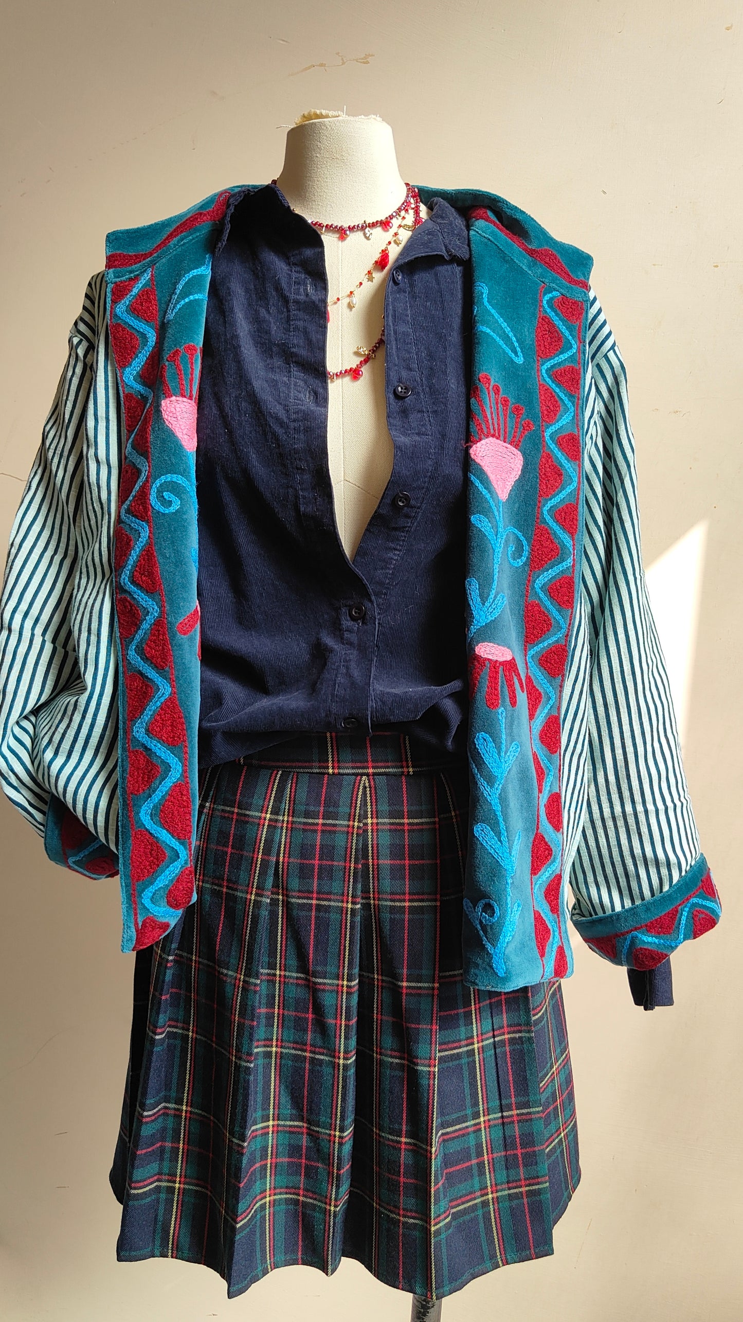Giacca Boho con Tasche Laterali