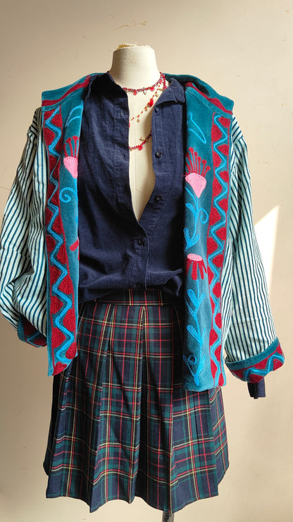 Giacca Boho con Tasche Laterali