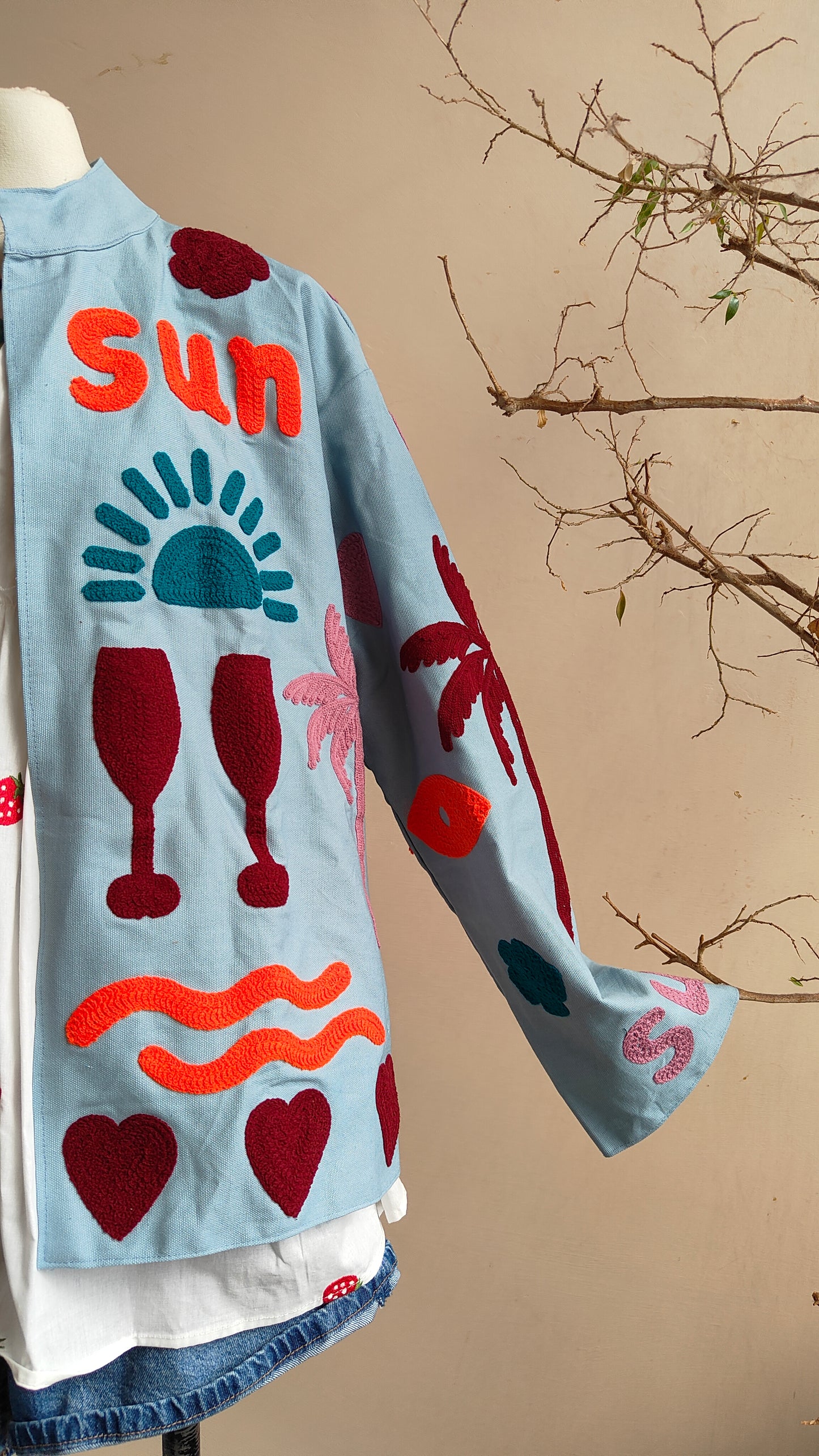 Giacca Boho Denim
