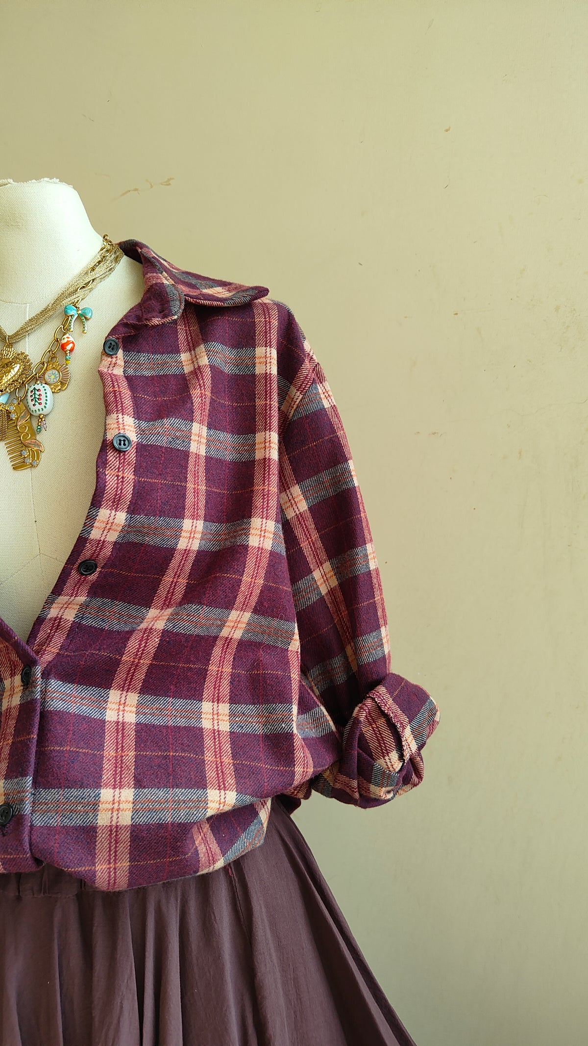Camicia Tartan Oversize