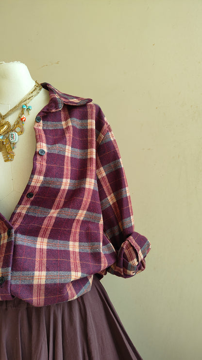 Camicia Tartan Oversize