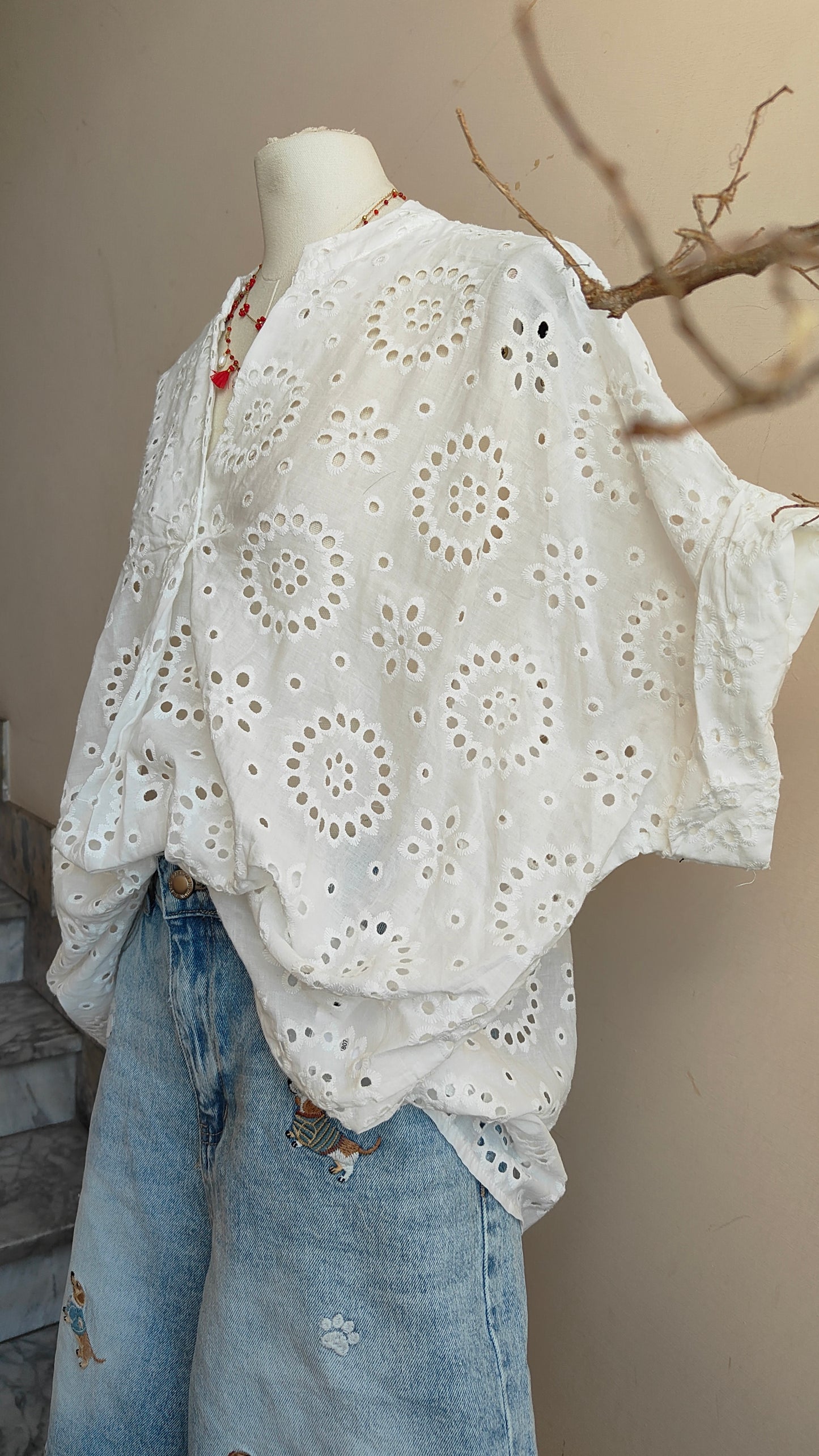 Camicia Broderie Fleur
