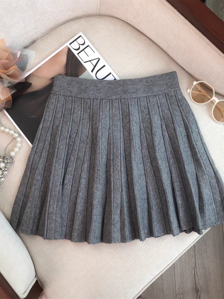 Gonna plisse corta discount