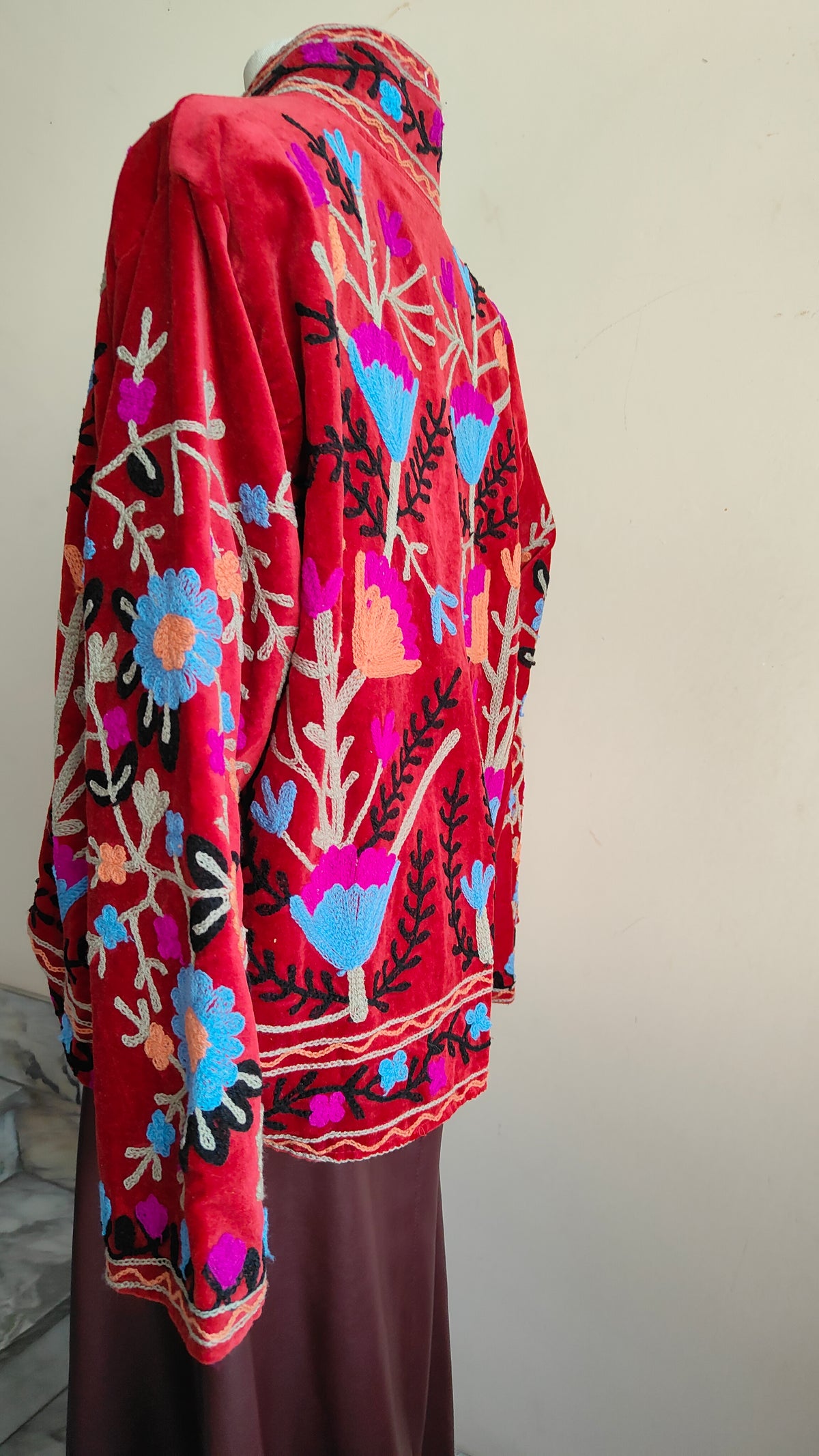 Giacca Boho con Tasche Laterali