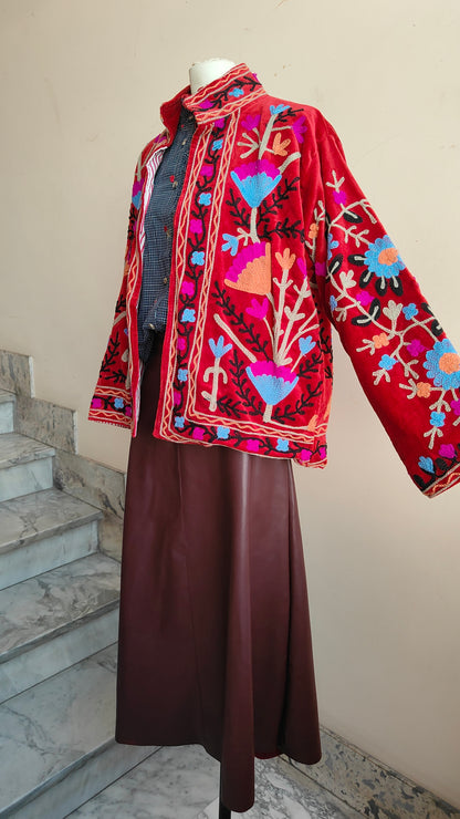 Giacca Boho con Tasche Laterali