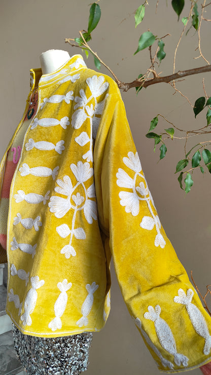 Giacca Boho con Tasche Laterali