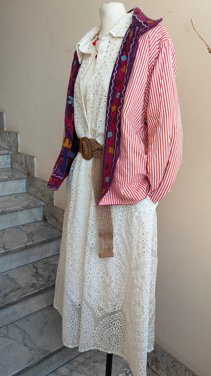 Giacca Boho con Tasche Laterali