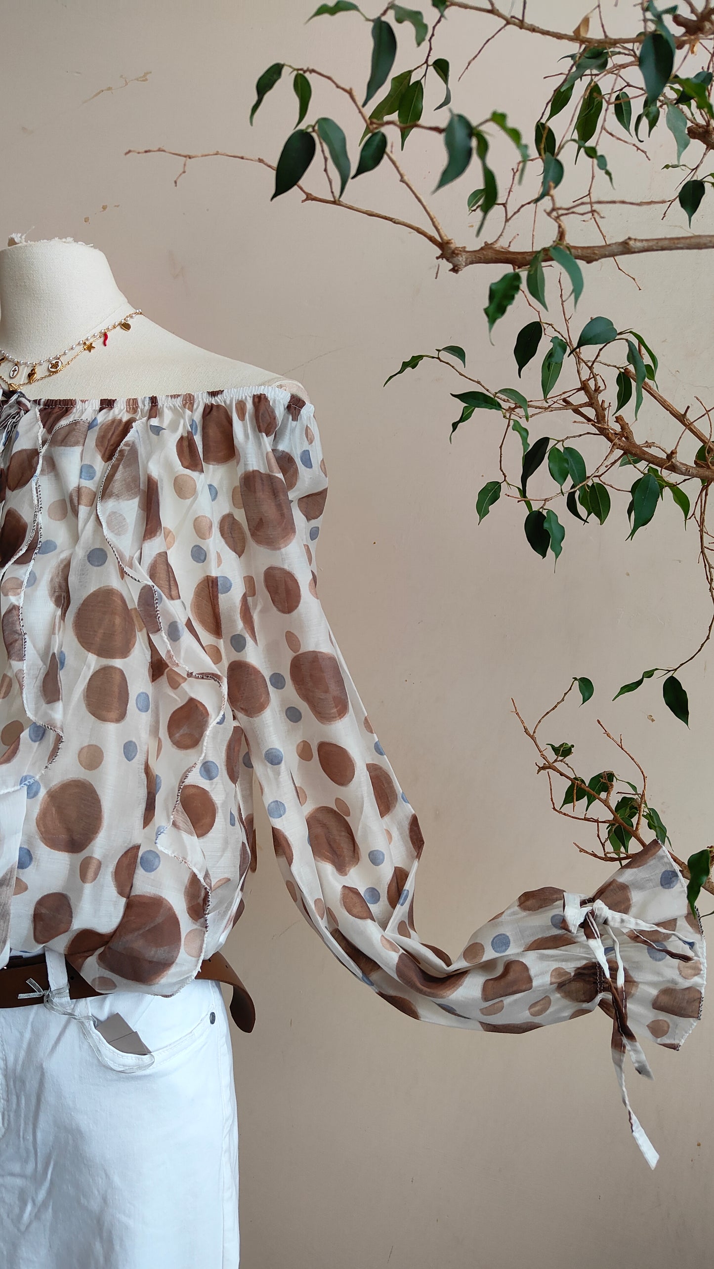 Blusa Capri Pois