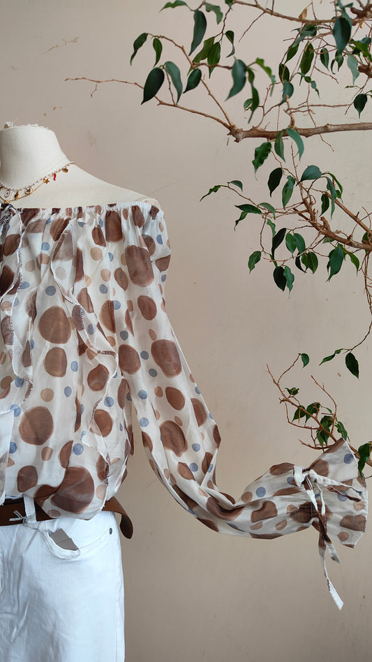 Blusa Capri Pois