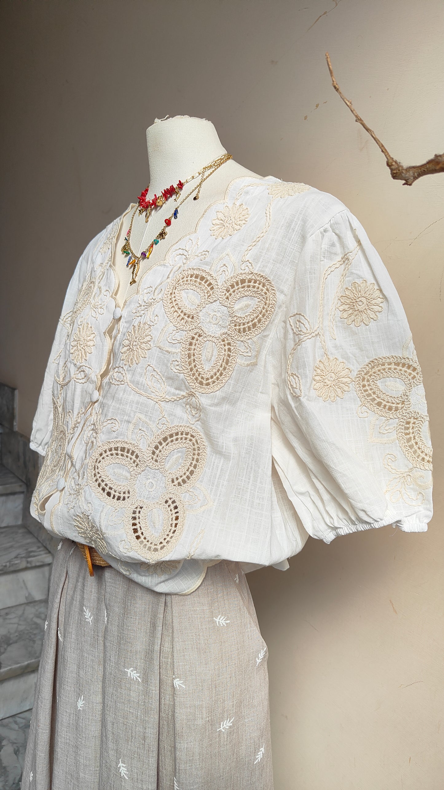 Blusa Ricamo Fleur