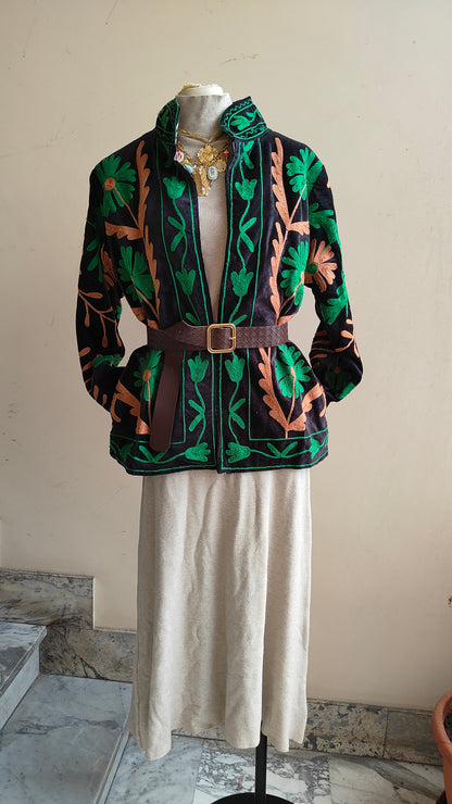 Giacca Boho con Tasche Laterali