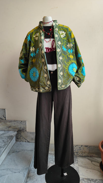 Giacca Boho con Tasche Laterali