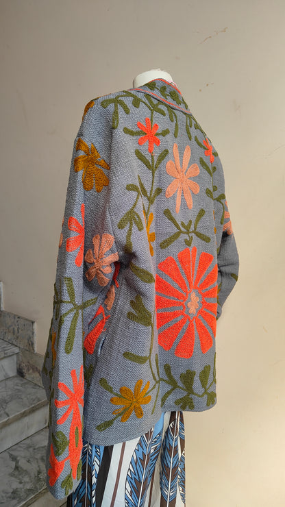 Giacca Boho tasche Canapa