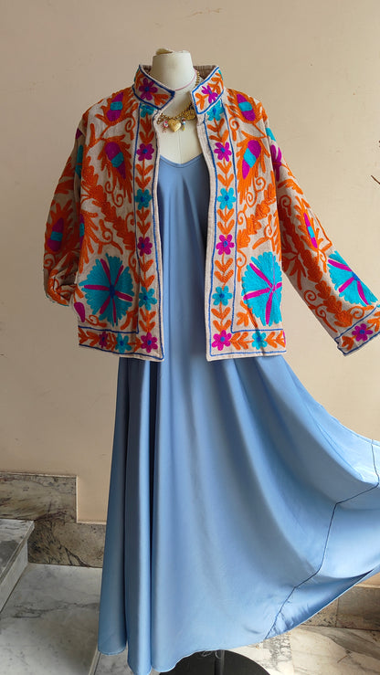 Giacca Boho con Tasche Laterali