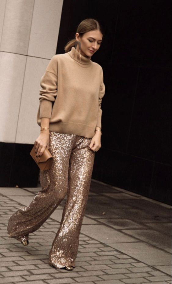 Pantaloni paillettes