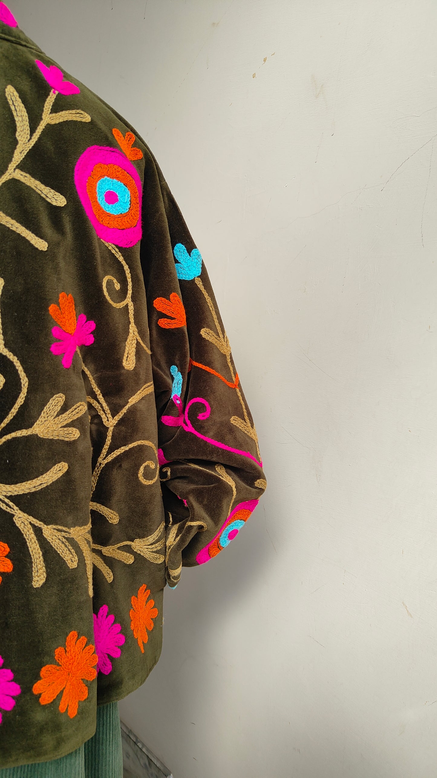Giacca Boho con Tasche Laterali