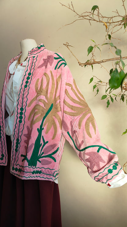 Giacca Boho con Tasche Laterali