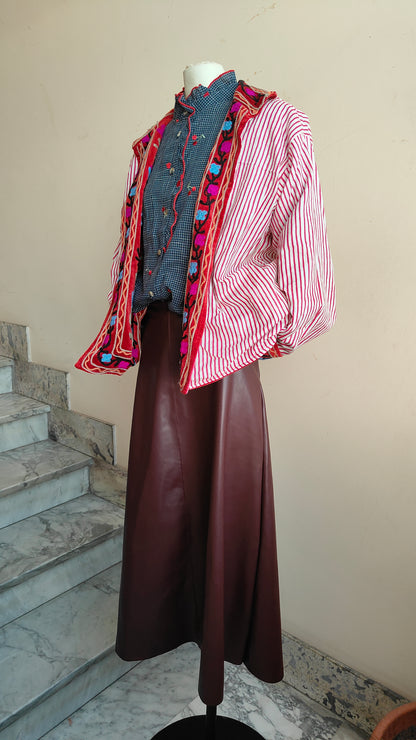 Giacca Boho con Tasche Laterali