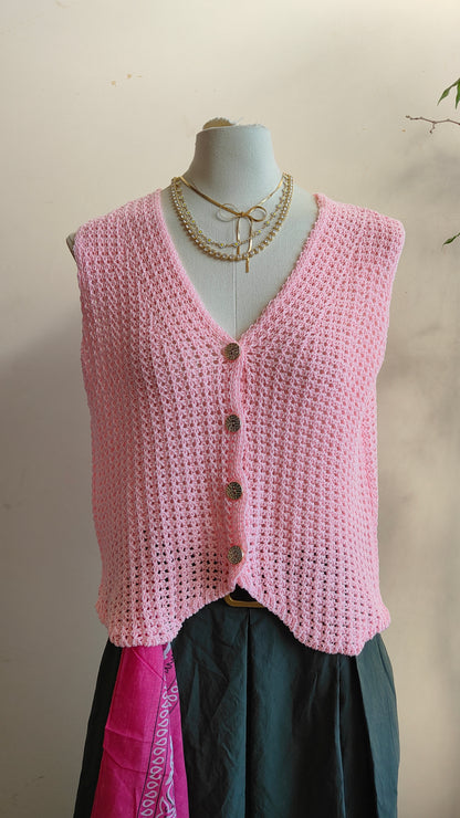 Gilet maglia grosso