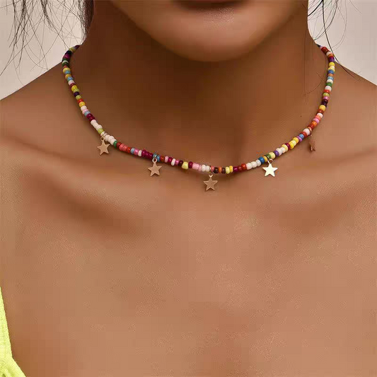 Collana multicolore stella