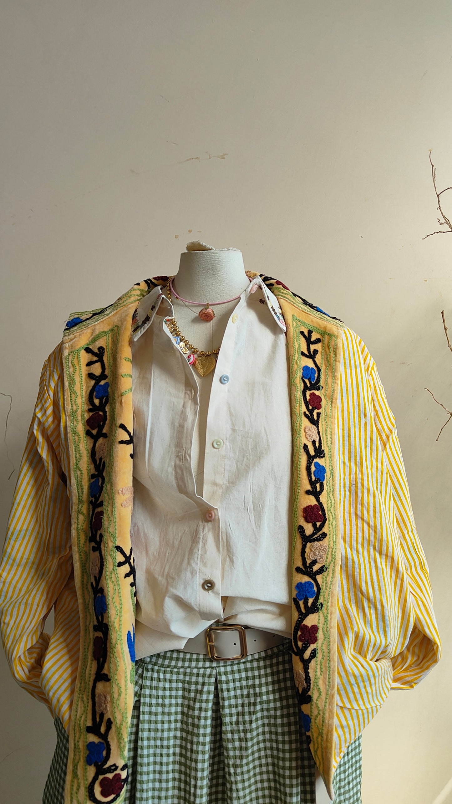 Giacca Boho con Tasche Laterali