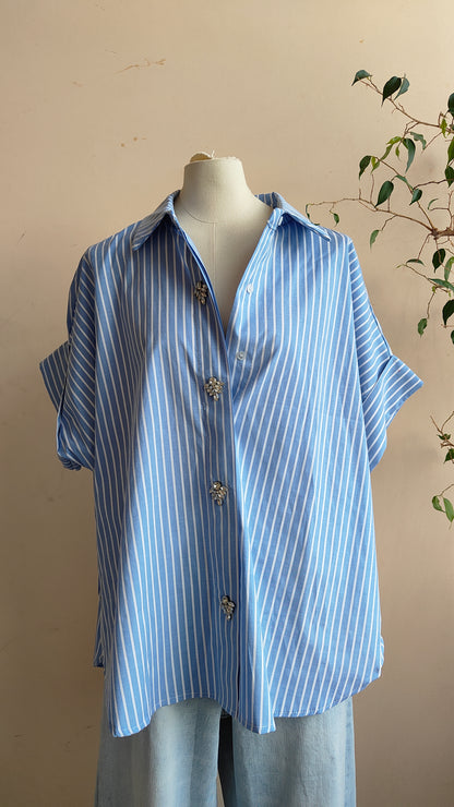 Camicia bottoni gioiello