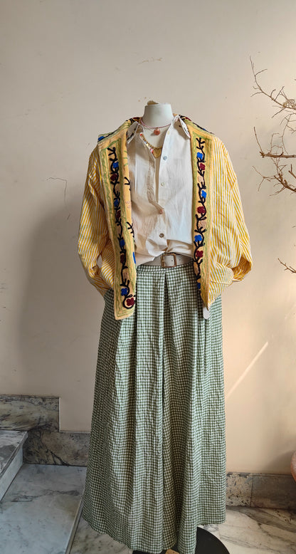 Giacca Boho con Tasche Laterali