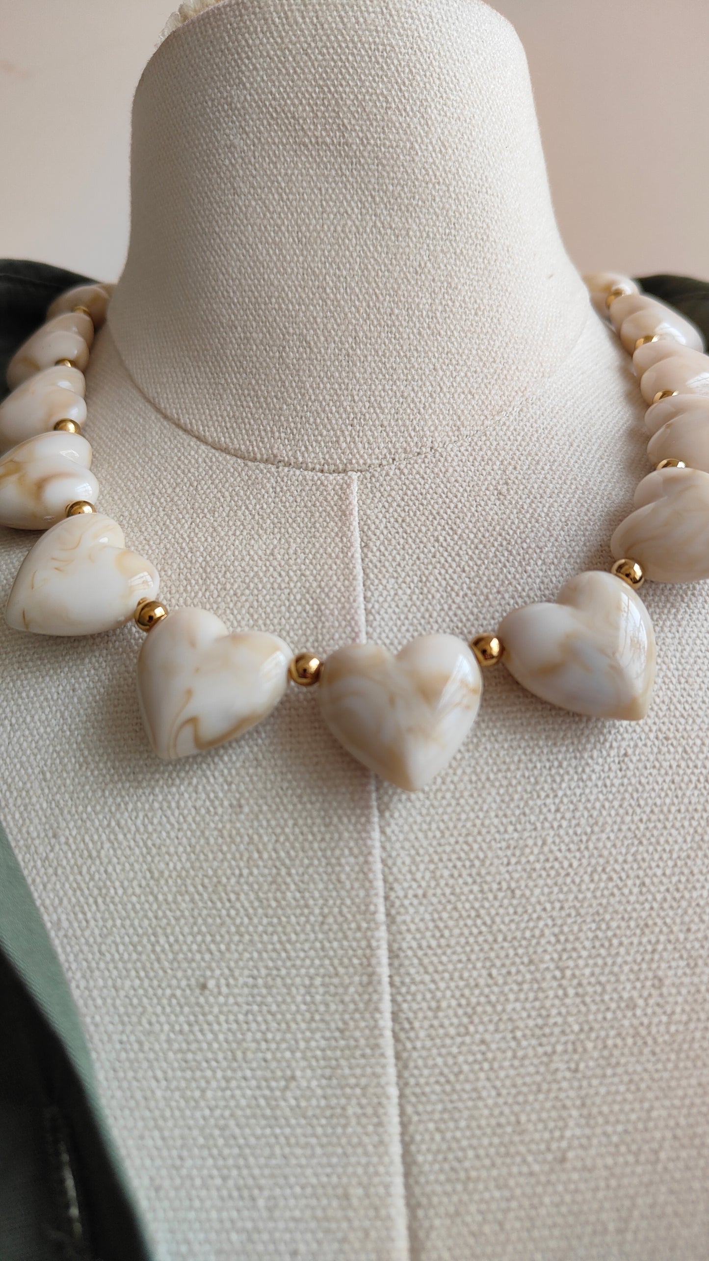 Collana Cuore Avorio