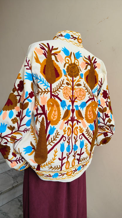 Giacca Boho con Tasche Laterali