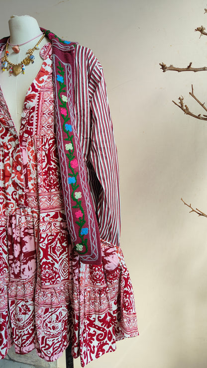 Giacca Boho tasche Canapa