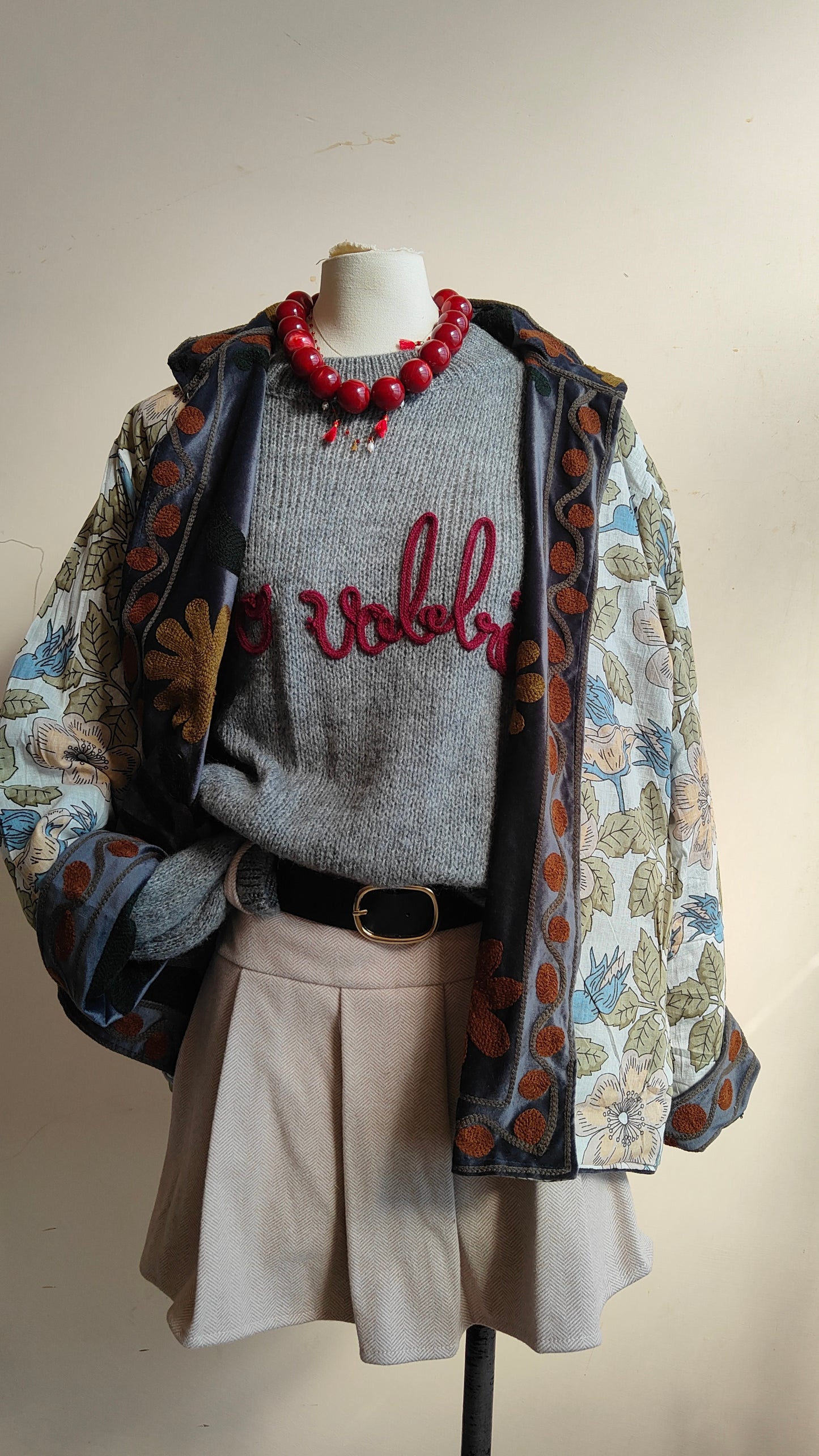 Giacca Boho con Tasche Laterali