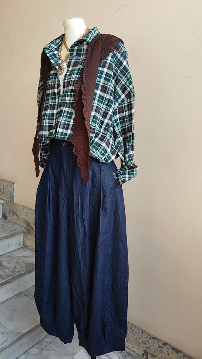 PANTALONI BALLOON DENIM
