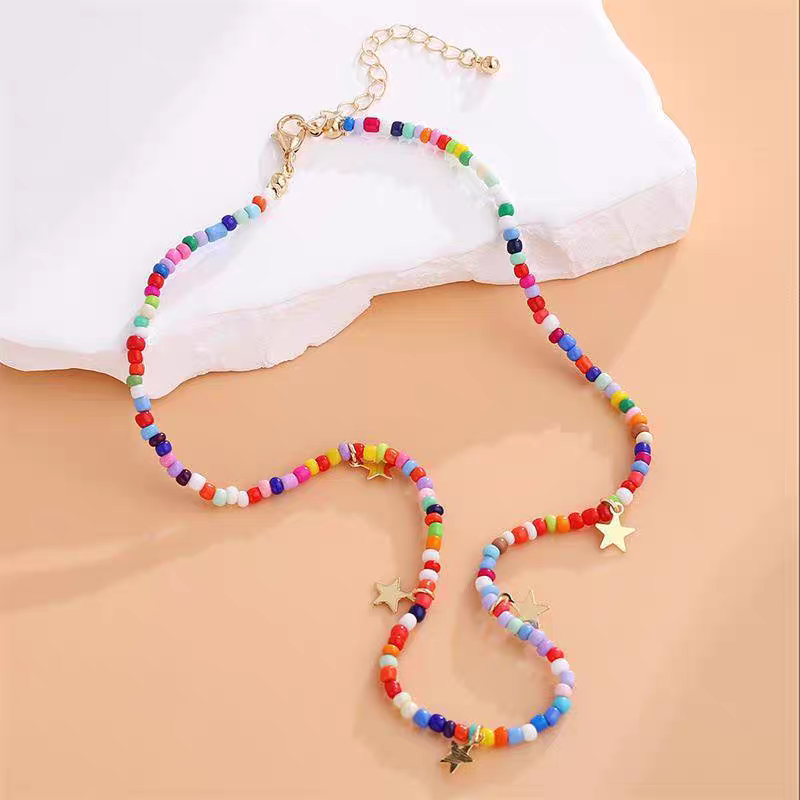 Collana multicolore stella