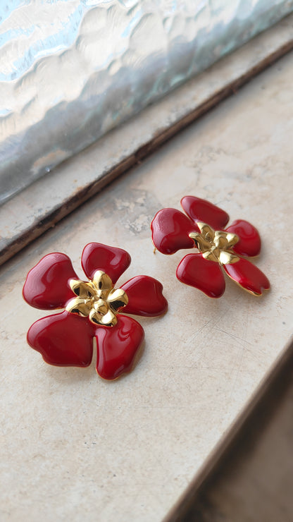 Orecchini Fleur Rouge