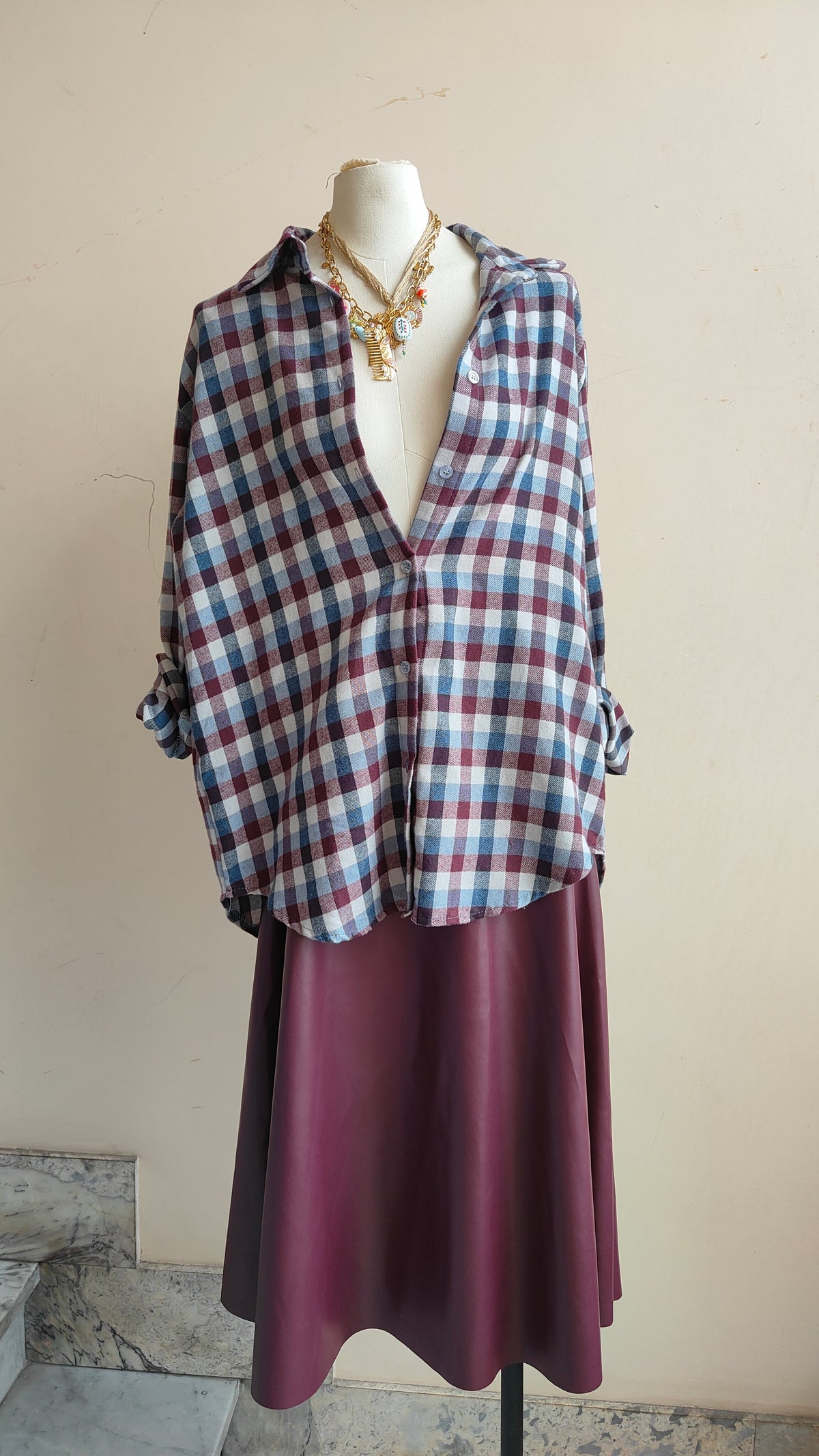 CAMICIA CHECK OVERSIZE